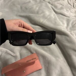 Miu Miu Elegant Black Sunglasses